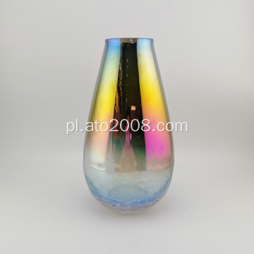 Wielokolorowy szklany wazon stołowy